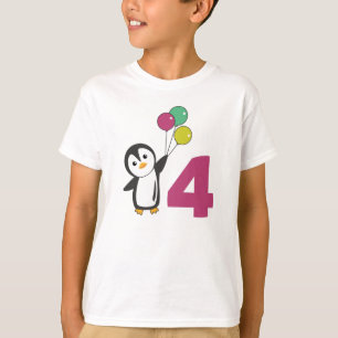 T-shirt Pingouin Balloons D'Anniversaire Pour Enfants T-sh