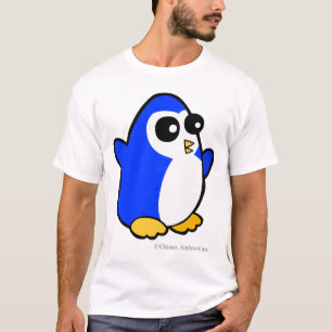 T-shirt Pingouin bleu de bande dessinée du Pôle du sud
