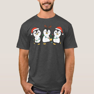 T-shirt Pingouin Christmas Tree Animals Cute Peng