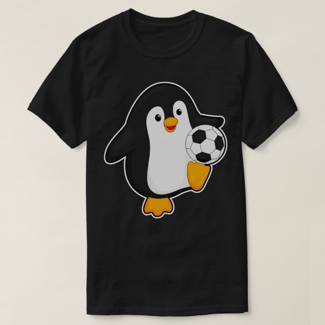 T-shirt Pingouin comme joueur avec balle (Design devant)