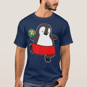 T-shirt Pingouin comme joueur de handball avec Handball 1
