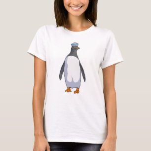 T-shirt Pingouin comme marin avec Casquette