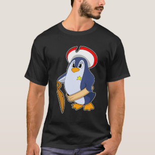 T-shirt Pingouin comme pirate avec Casquette