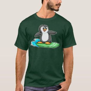 T-shirt Pingouin comme surfeur avec Surfer 1