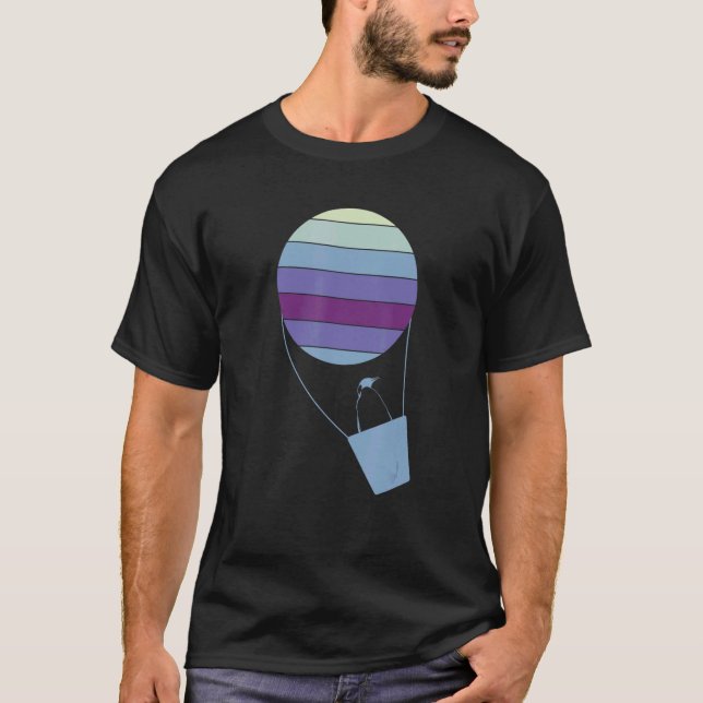 T-shirt Pingouin Dans Un Ballons (Devant)