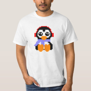 T-shirt Pingouin de 8 bits