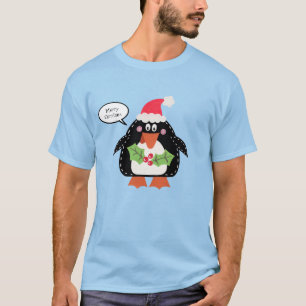 T-shirt Pingouin de Noël personnalisé
