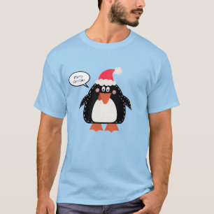 T-shirt Pingouin de Noël personnalisé