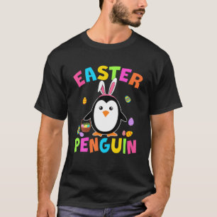 T-shirt Pingouin de Pâques Cute Bunny Penguin OEufs de Pâq