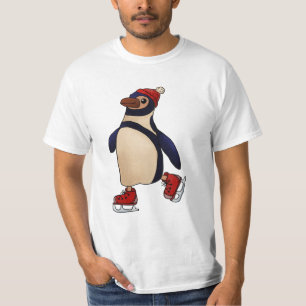 T-shirt Pingouin de patin à glace