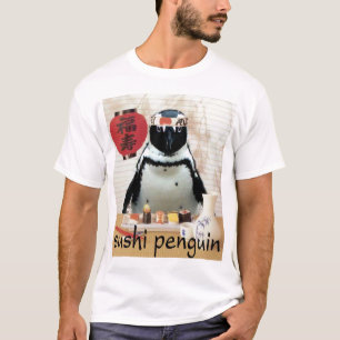 T-shirt pingouin de sushi