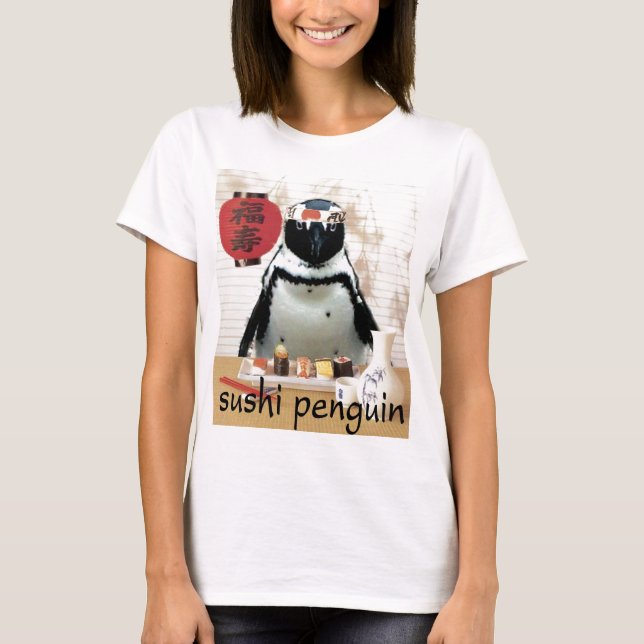 T-shirt pingouin de sushi (Devant)