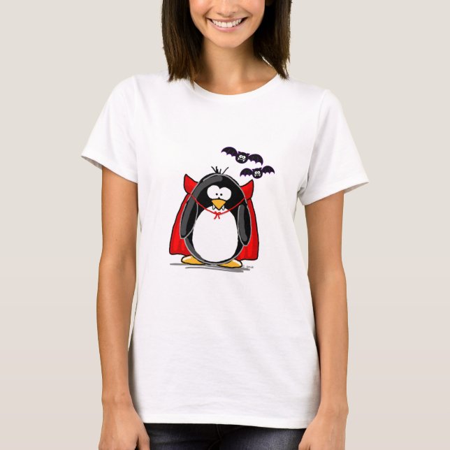 T-shirt Pingouin de vampire (Devant)