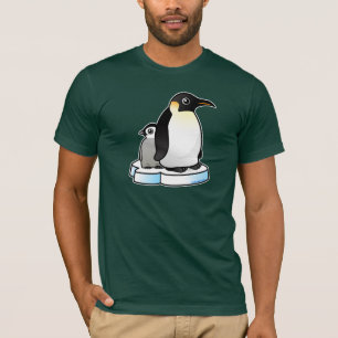 T-shirt Pingouin d'empereur avec le poussin