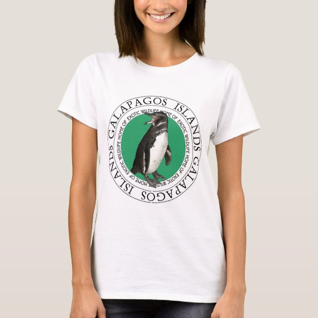 T-shirt Pingouin des îles Galapagos (Devant)