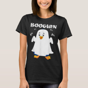 T-shirt Pingouin d'Halloween Booguin en costume fantôme dr