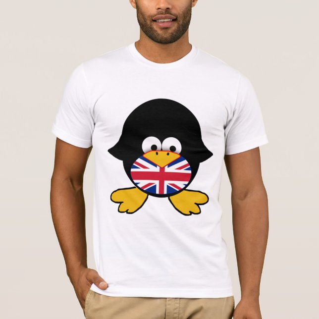 T-shirt Pingouin d'Union Jack (Devant)
