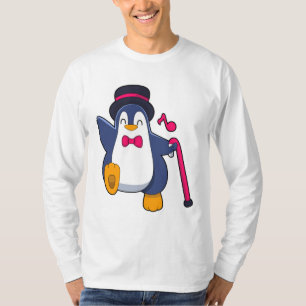 T-shirt Pingouin en Groom avec Cravate