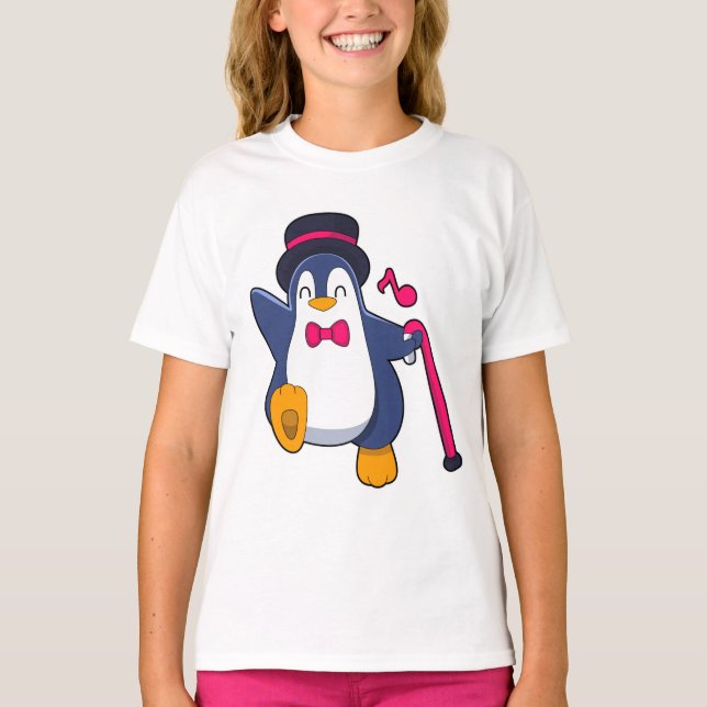 T-shirt Pingouin en Groom avec Cravate (Devant)