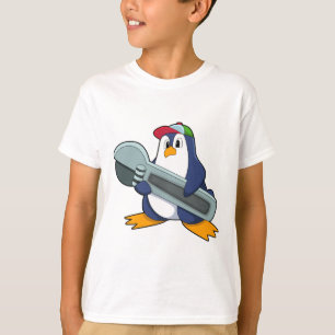T-shirt Pingouin en mécanique avec outil