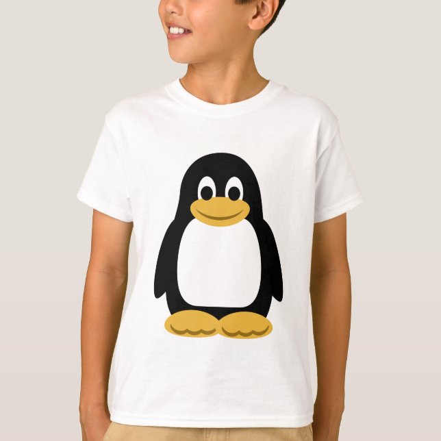 T-shirt pingouin, enfants (Devant)