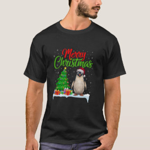 T-shirt Pingouin feux de sapin de Noël amusant Noël Pingou