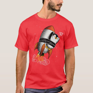 T-shirt Pingouin haute vitesse Lets Go by Tobe Fonseca