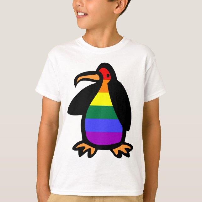 T-shirt Pingouin LGBT (Devant)