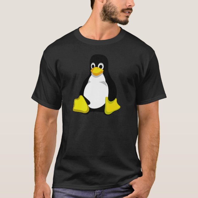 T-shirt Pingouin Linux Tux (Devant)