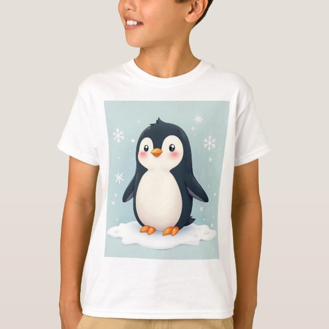 T-shirt Pingouin mignon (Devant)