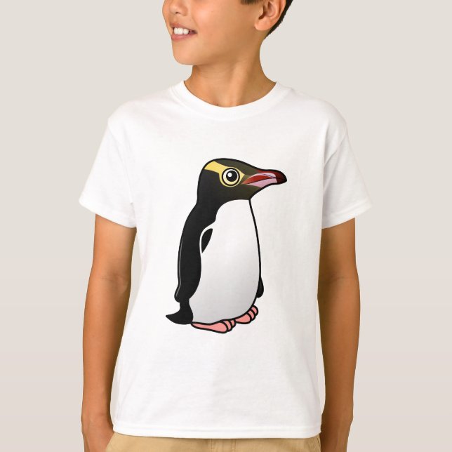 T-shirt Pingouin mignon aux yeux jaunes (Devant)