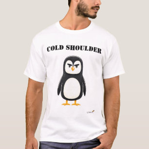 T-Shirt Pingouin Mignon et Grincheux Cold Shoulder