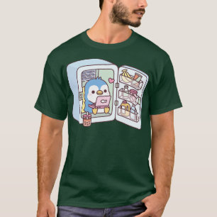T-shirt Pingouin mignon g Dans Réfrigérateur