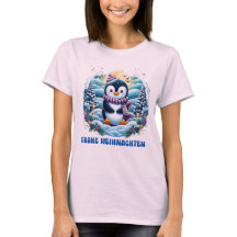T-shirt Pingouin mignon hiver