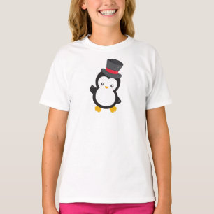 T-shirt Pingouin mignon, Petit Pingouin, Chapeau supérieur