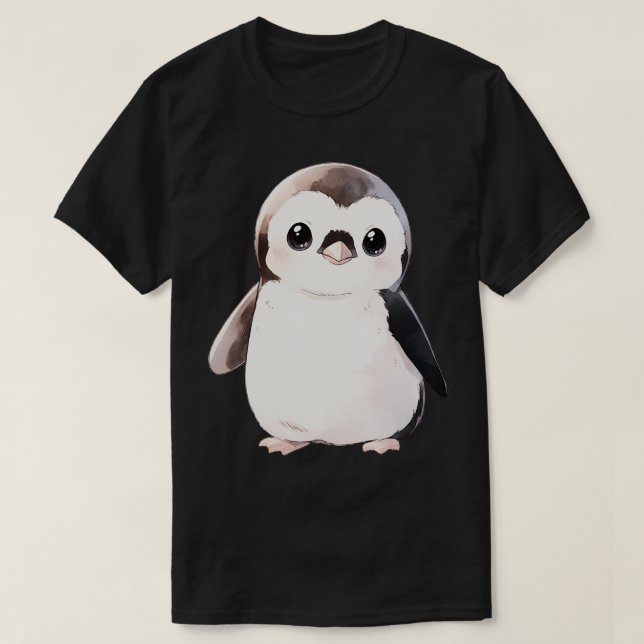 T-shirt Pingouin mignon pour bébé 4 (Design devant)