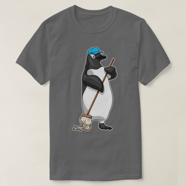 T-shirt Pingouin nettoyant (Design devant)