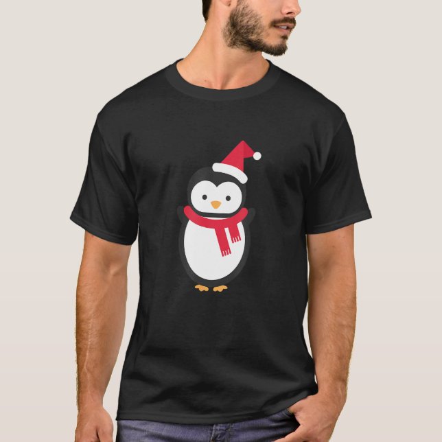 T-shirt Pingouin Noël 1 (Devant)