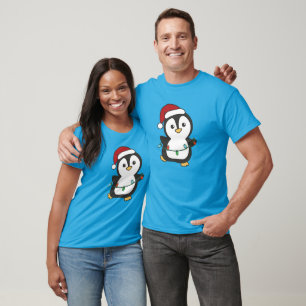 T-shirt Pingouin Noël Animaux d'hiver Pingouines de vacanc