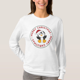 T-shirt Pingouin Noël Neige Animaux d'hiver Pingouins
