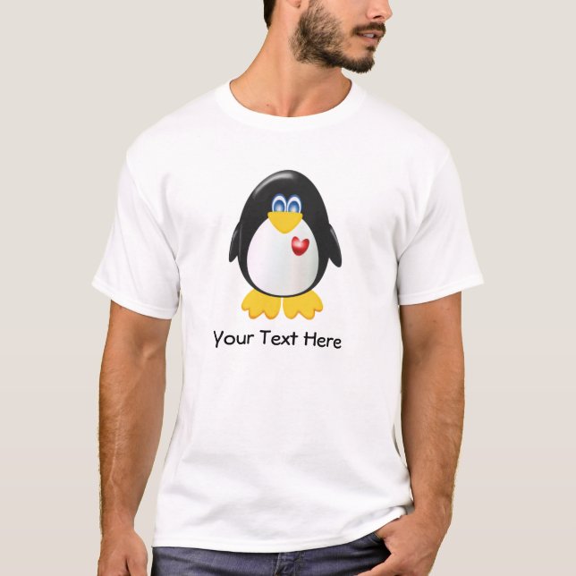 T-shirt Pingouin personnalisable (Devant)
