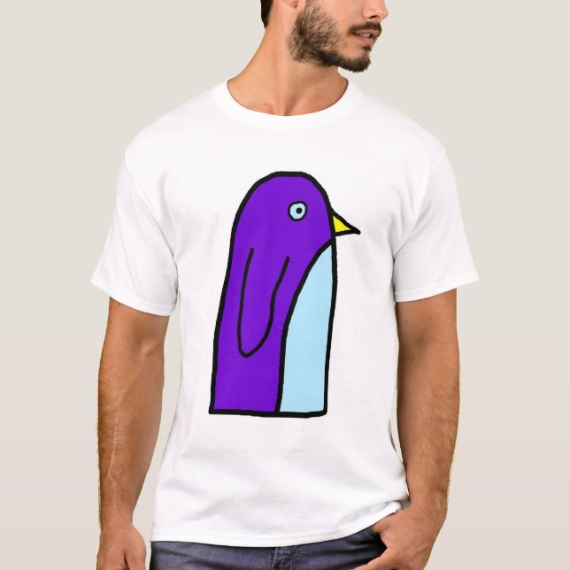 T-shirt Pingouin pourpre (Devant)