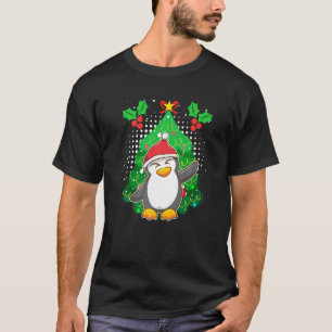 T-shirt Pingouin sapin de pingouin de Noël