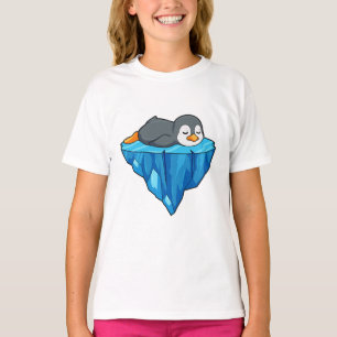T-shirt Pingouin sur glace floc