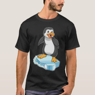 T-shirt Pingouin sur glace floc