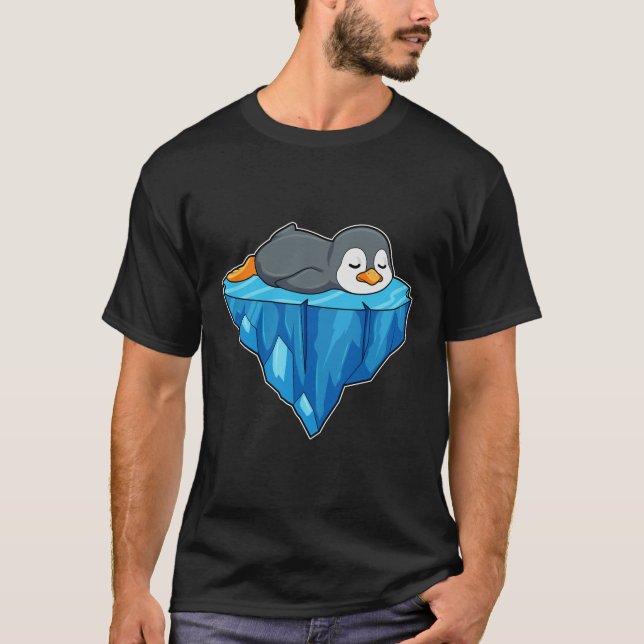 T-shirt Pingouin sur glace floc (Devant)