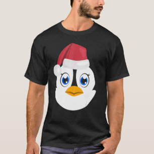 T-shirt Pingouin Visage graphique de Noël Pingouin Visage