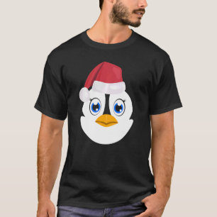 T-shirt Pingouin Visage graphique de Noël Pingouin Visage 