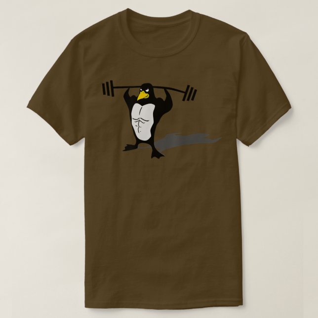 T-shirt    PingouinBodybuilding Entraînement Diet, Pompage (Design devant)