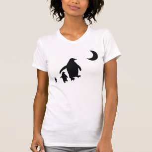 T-shirt Pingouins dans le clair de lune antarctique